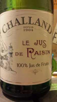 Le jus de raisin 100% jus de fruits