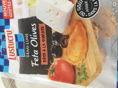 LuStucru Demi lune feta olives pâte à la tomate la barquette de 250 g