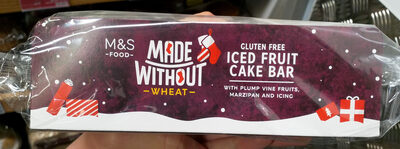 Made Without Wheat Top Iced Christmas Cake Bar