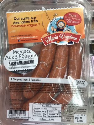 Merguez aux 3 poissons