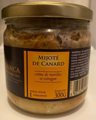 Mijoté de canard et crème de morilles et estragon