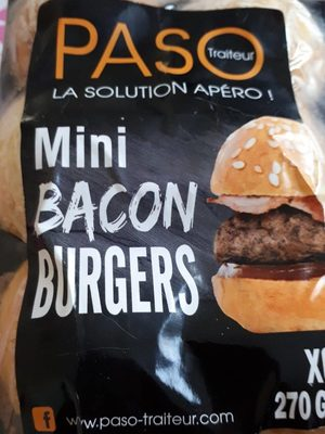 Mini bacon burgers