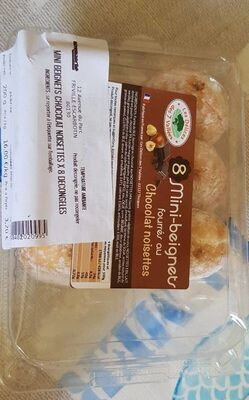 Mini-beignets fourrés au chocolat noisette