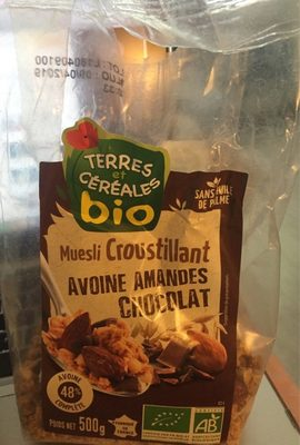 Muesli Croustillant Avoine Amandes Chocolat