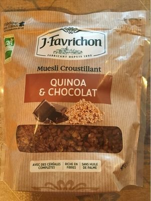 Muesli Croustillant Quinoa et chocolat