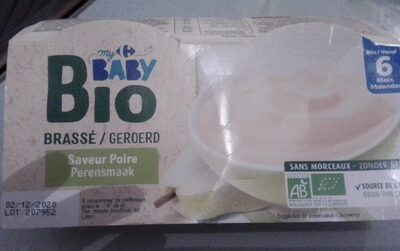 My baby bio brassé poire