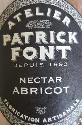 Nectar abricot Patrick font