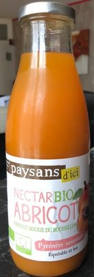 Nectar bio abricot rouge du Roussillon