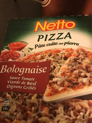 Netto Pizza Cuite Sur Pierre Bolognaise Surgele