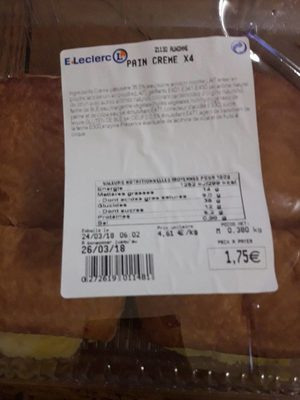 Pain crème