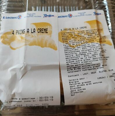 Pains à la crème