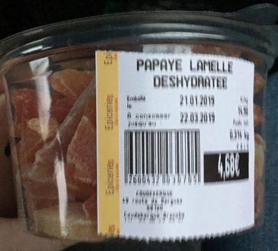 Papaye seche
