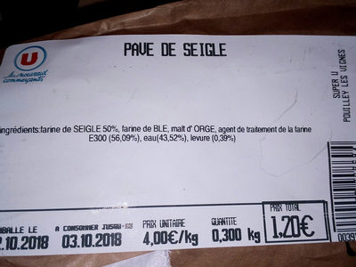 Pavé de seigle