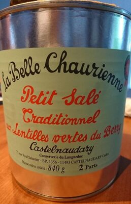 Petit salé traditionnel aux lentilles