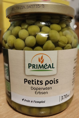Petits pois, bio