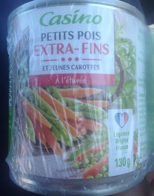 Petits pois extra-fins et jeunes carottes à l'étuvée