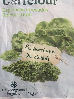 Épinards hachésen portions
