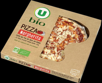 Pizza à la tomate et mozzarella issue de l'agriculture biologique