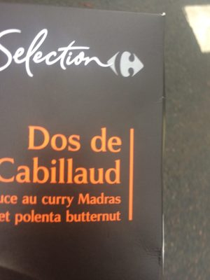 Plat cuisiné cabillaud polenta butternut Selection