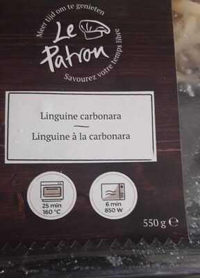 plat préparé  linguini à la carbonara