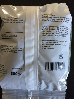 Pois Cassés Verts 500g