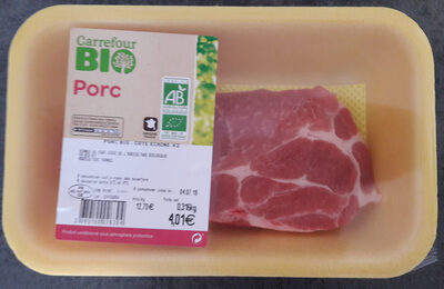 Porc bio : côte échine x2
