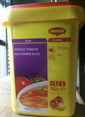 Potage tomate aux vermicelles
