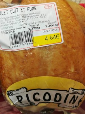 Poulet fumé