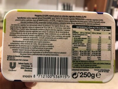 Pro- activ margarina con sabor mantequilla tarrina