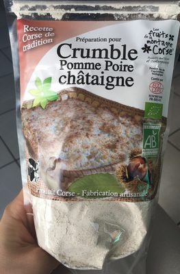 Préparation pour crumble pomme poire chataigne
