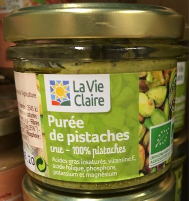Purée de pistaches crue