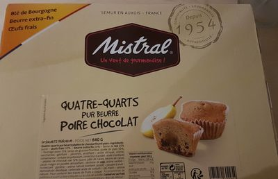 Quatre-quarts poire chocolat