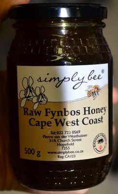 Raw Fynbos Honey Cape West Coast