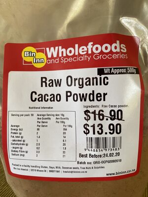 Raw Organic Cacao Powder