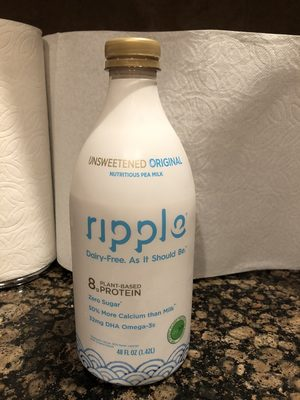 Ripple, Original Unsweetened Nutritious Plant-Based Milk, Original