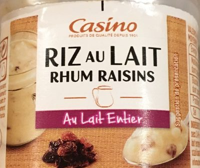 Riz au lait rhum raisins