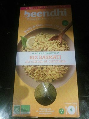 Riz basmati citron et curcuma