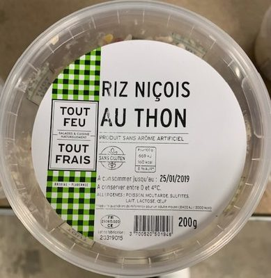Riz niçois au thon