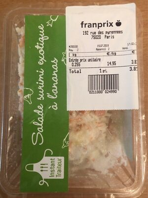 Salade surimu exotique à l'ananas