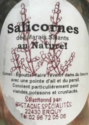 Salicornes des marais salants au naturel