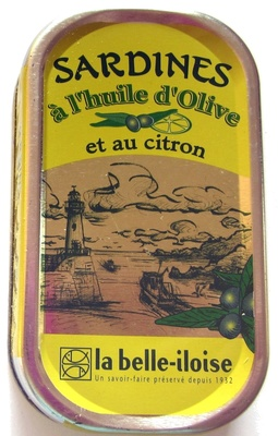 Sardines à l'huile d'olive et au citron
