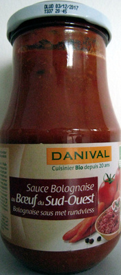Sauce bolognaise au Boeuf du Sud-Ouest bio