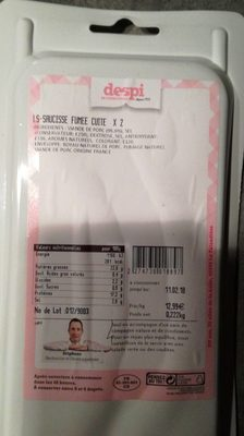 Saucisse fumee cuite