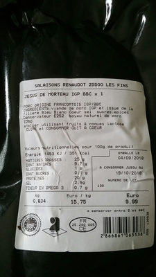 saucisse morteau