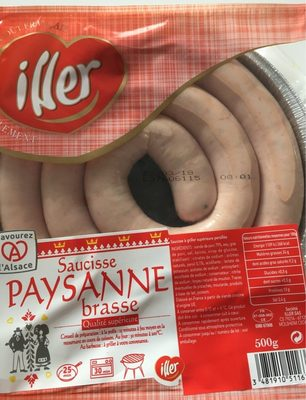 Saucisse paysanne brasse