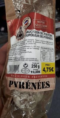 Saucisson sec pur porc Pyrénées