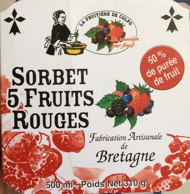 Sorbet 5 fruits rouges
