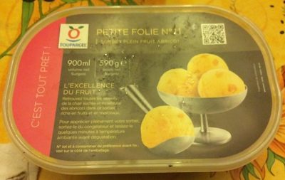 Sorbet plein fruit abricot