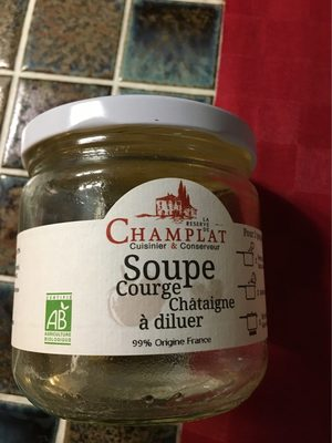 Soupe courge chataingne a diluer