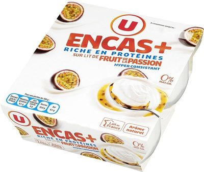 Spécialité laitière maigre à la passion sucré aromatisé